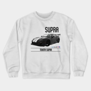 Supra Time Attack Black Stripes Crewneck Sweatshirt